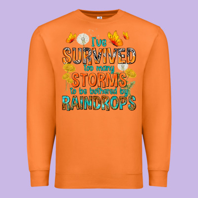 I've Survived Too Many Storms Premium Sweatshirt Designed By Texasbilliewilder
