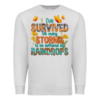 Dove Grey I've Survived Too Many Storms Premium Sweatshirt - texasbilliewilder