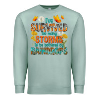 Seafoam I've Survived Too Many Storms Premium Sweatshirt - texasbilliewilder