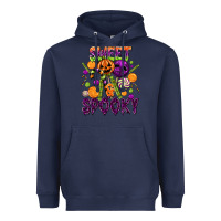 Navy Sweet and Spooky Heavyweight Hoodie - texasbilliewilder
