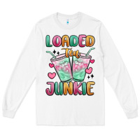 White loaded tea junkie Long Sleeve Tee - MaliasSmallBusiness