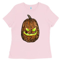 Watercolor Leopard Pumpkin Ladies Tee | Teevron