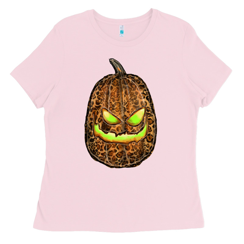 Watercolor Leopard Pumpkin Ladies Tee by RanaPortraitStore | Teevron