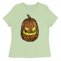 Matcha watercolor leopard pumpkin Ladies Tee - RanaPortraitStore