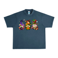 Midnight Navy hallothanksmas gnome Urban Heavy Tee - AdoDesignShop