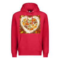 Cardinal fall heart with leopard Premium Hoodie - TumblerDesignByShophia