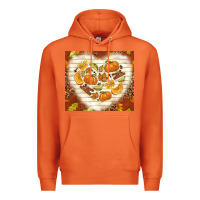Carrot fall heart with leopard Premium Hoodie - TumblerDesignByShophia
