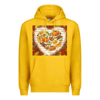 Lemon fall heart with leopard Premium Hoodie - TumblerDesignByShophia