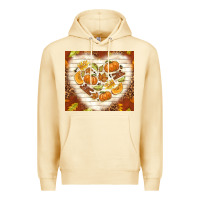 Pina Colada fall heart with leopard Premium Hoodie - TumblerDesignByShophia