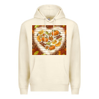 Sandshell fall heart with leopard Premium Hoodie - TumblerDesignByShophia