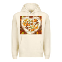 Tofu fall heart with leopard Premium Hoodie - TumblerDesignByShophia
