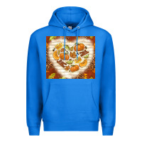 True Royal fall heart with leopard Premium Hoodie - TumblerDesignByShophia