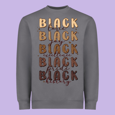 Black History Heavyweight Sweatshirt Designed By Maliassmallbusiness
