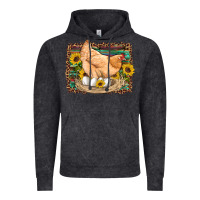 Western Farm Chicken Coop Animals Eggs Sunflowers Leopard Serape Woode Vintage Hoodie | Teevron