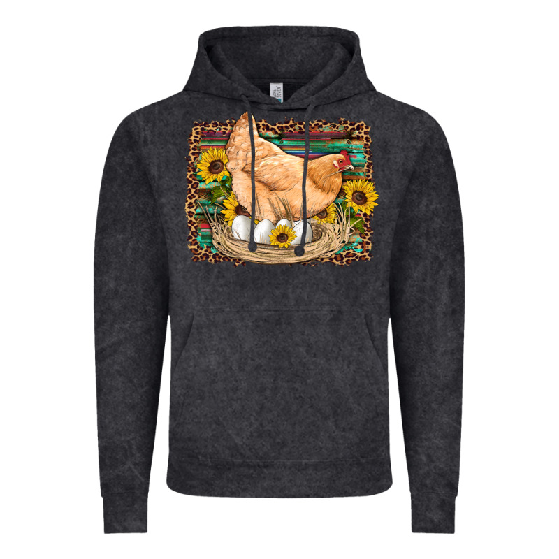 Western Farm Chicken Coop Animals Eggs Sunflowers Leopard Serape Woode Vintage Hoodie by Artiststas | Teevron