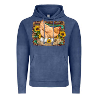 Vintage Denim western farm chicken coop animals eggs sunflowers leopard serape woode Vintage Hoodie - Artiststas