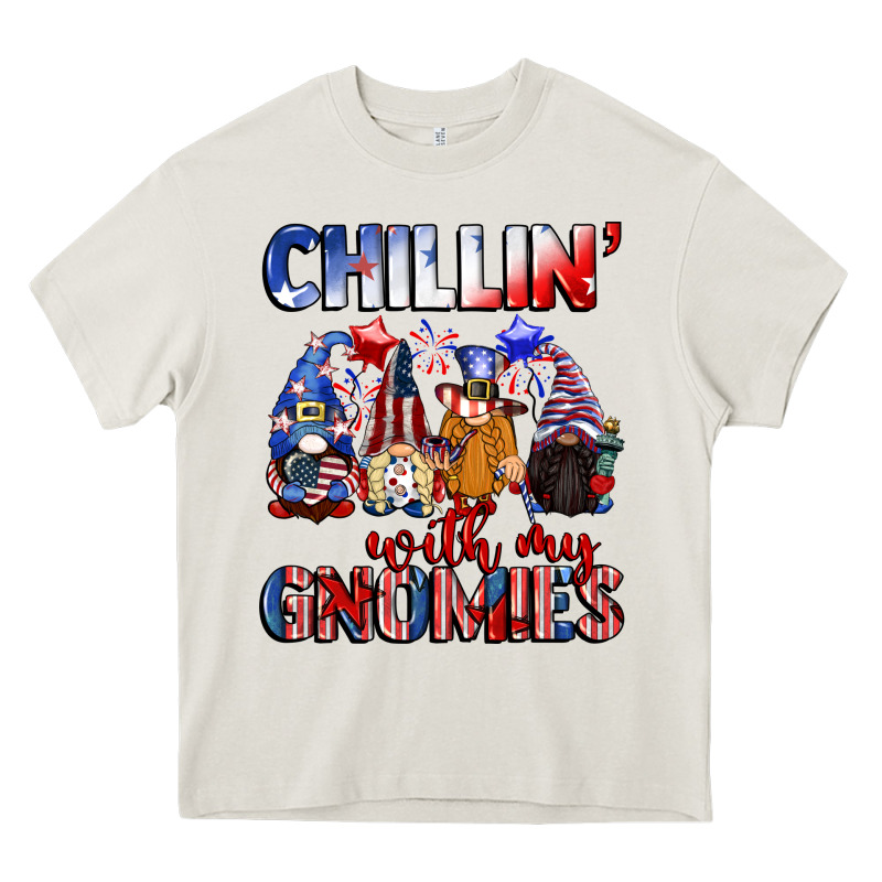 Chillin' With My Gnomies 4th Of July Heavy Core Tee by CowGirlArtShop | Teevron