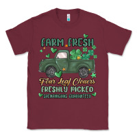 Burgundy farm fresh four leaf clovers Classic Tee - MaliasSmallBusiness