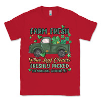 Red farm fresh four leaf clovers Classic Tee - MaliasSmallBusiness