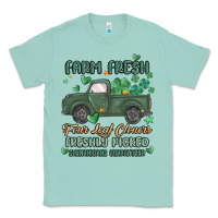 Seafoam farm fresh four leaf clovers Classic Tee - MaliasSmallBusiness