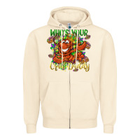 Sandshell Who's your craw daddy Mardi Gras Zipper Hoodie - LillyAllenDesigns