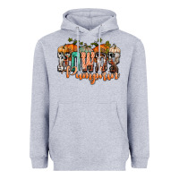Heather Grey western howdy pumpkin Heavyweight Hoodie - NancyCooperArtShop