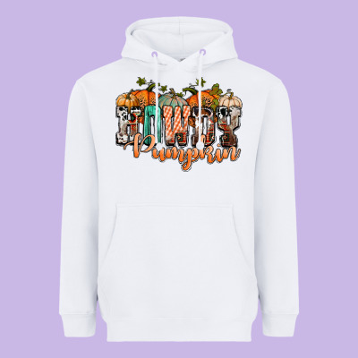 Western Howdy Pumpkin Heavyweight Hoodie Designed By Nancycooperartshop