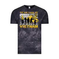 Cloud Black 1st air cavalry vietnam veteran Vintage Tee - Jasminsmagicworld