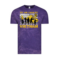 Cloud Purple 1st air cavalry vietnam veteran Vintage Tee - Jasminsmagicworld