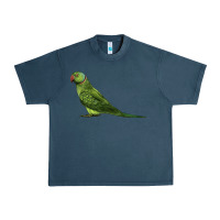 Midnight Navy Ring Necked Parakeet Urban Heavy Tee - LillyAllenDesigns