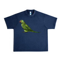 Navy Ring Necked Parakeet Urban Heavy Tee - LillyAllenDesigns