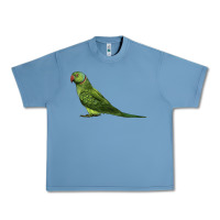 Pebble Blue Ring Necked Parakeet Urban Heavy Tee - LillyAllenDesigns