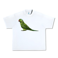 White Ring Necked Parakeet Urban Heavy Tee - LillyAllenDesigns