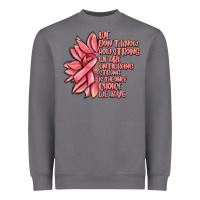 Storm pink sunflower and cancer ribbon breast cancer Heavyweight Sweatshirt - MaliasSmallBusiness
