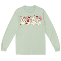 Matcha valentines day ghost Long Sleeve Tee - MaliasSmallBusiness