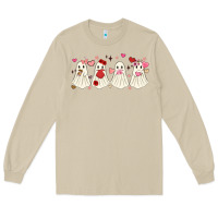 Mushroom valentines day ghost Long Sleeve Tee - MaliasSmallBusiness