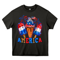Asphalt 4th of July America ice creams Heavy Core Tee - Neo Western