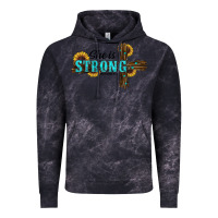 Cloud Black She Is Strong Western Cross Vintage Hoodie - RanaPortraitStore