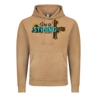 Vintage Camel She Is Strong Western Cross Vintage Hoodie - RanaPortraitStore