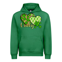 Emerald St. Patrick's Lucky hearts Urban Hoodie - OliviaCreatesArt
