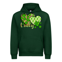 Forest Green St. Patrick's Lucky hearts Urban Hoodie - OliviaCreatesArt