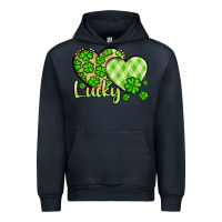 Navy St. Patrick's Lucky hearts Urban Hoodie - OliviaCreatesArt