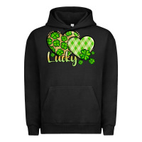 Pigment Black St. Patrick's Lucky hearts Urban Hoodie - OliviaCreatesArt