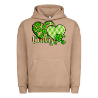 Pigment Burro St. Patrick's Lucky hearts Urban Hoodie - OliviaCreatesArt