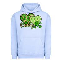 Pigment Grape Ice St. Patrick's Lucky hearts Urban Hoodie - OliviaCreatesArt