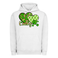 Pigment Lunar Rock St. Patrick's Lucky hearts Urban Hoodie - OliviaCreatesArt