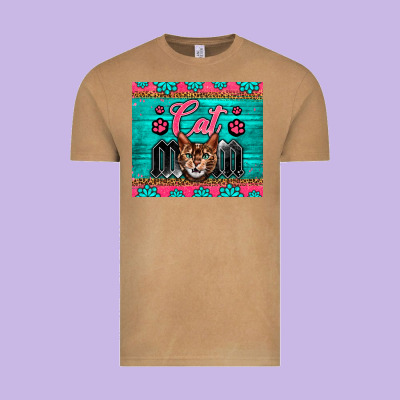 Western Bengal Cat Mom Vintage Tee Designed By Lillyallendesigns