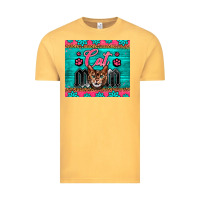 Vintage Mustard Western Bengal Cat Mom Vintage Tee - LillyAllenDesigns