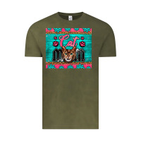 Vintage Olive Western Bengal Cat Mom Vintage Tee - LillyAllenDesigns