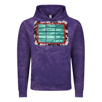 Cloud Purple cowhide bandana wood background Vintage Hoodie - AdoDesignShop